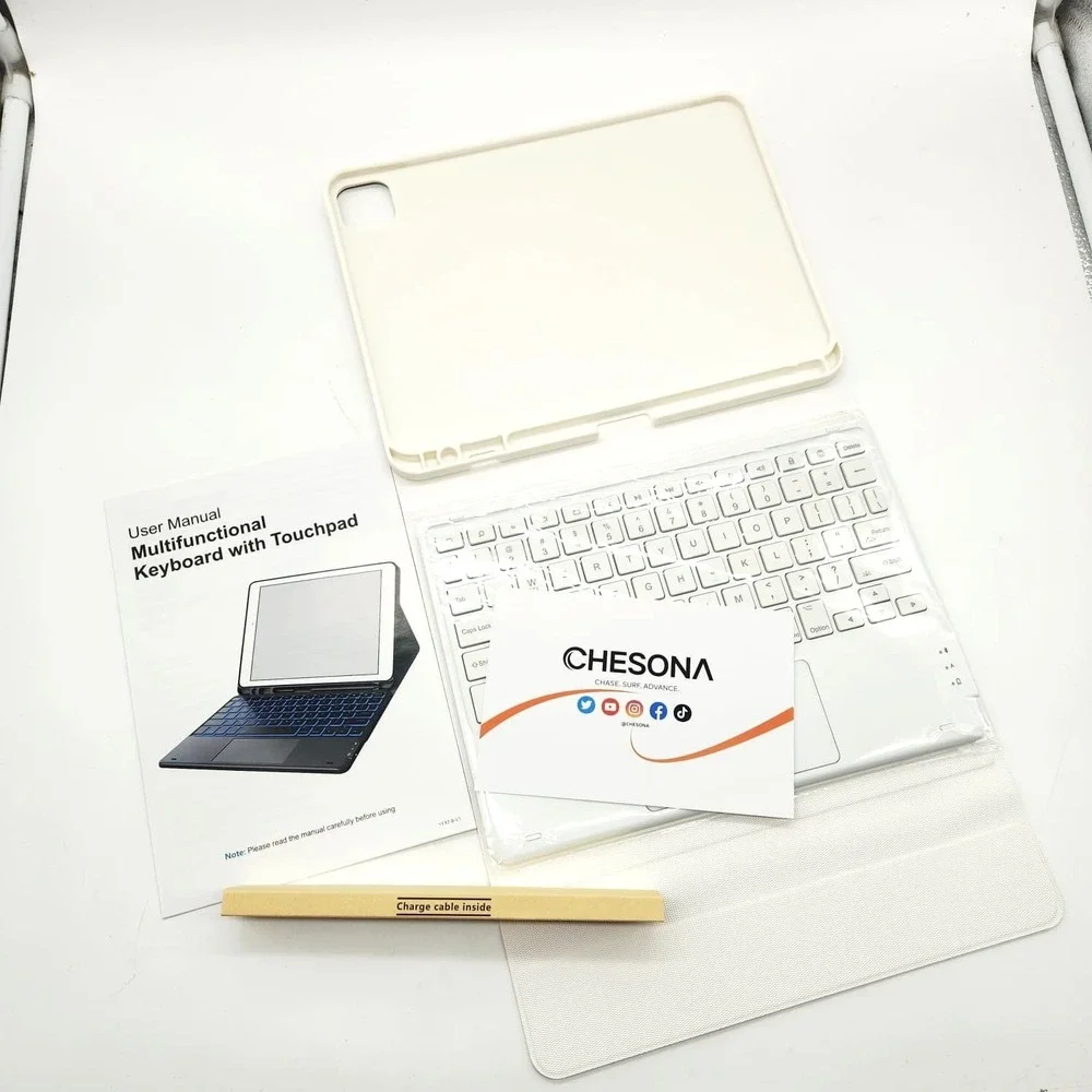 CHESONA iPad Pro 11 M5 M4‎ Keyboard Case Touchpad Backlit Magnetic Detachable